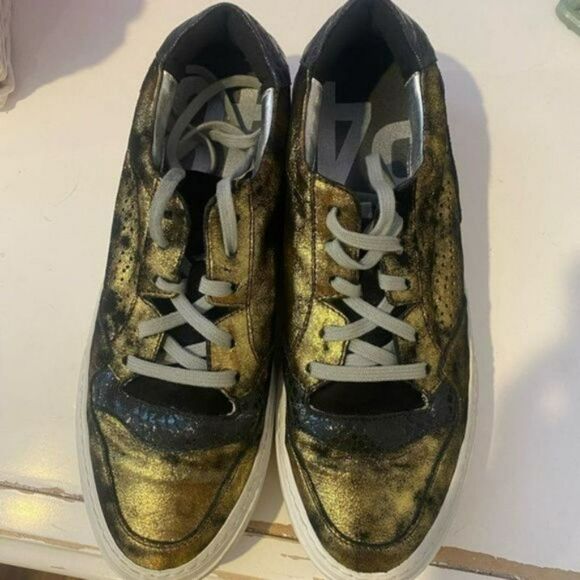 P448 Spacelow Monet Gold Sneakers - Picture 4 of 7